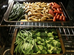 Oven mixed veggies