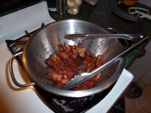 Bacon Draining