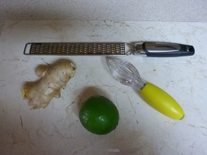 Lime and Ginger with Zester and Juicer